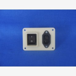 3-prong male receptacle w. switch + filter